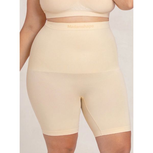 Damen-Kompressionsshorts mit hohem Bund